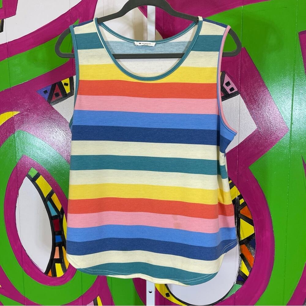 Bombom, Striped Tank Top. Size Large. In good used condition!
